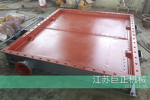 方形擋板門(寬9m)完工,準備發貨